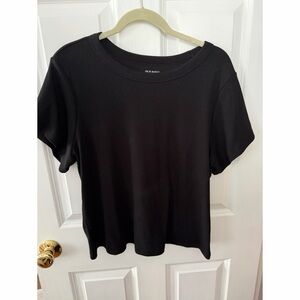 Old Navy Women's Black Short Sleeve Tee